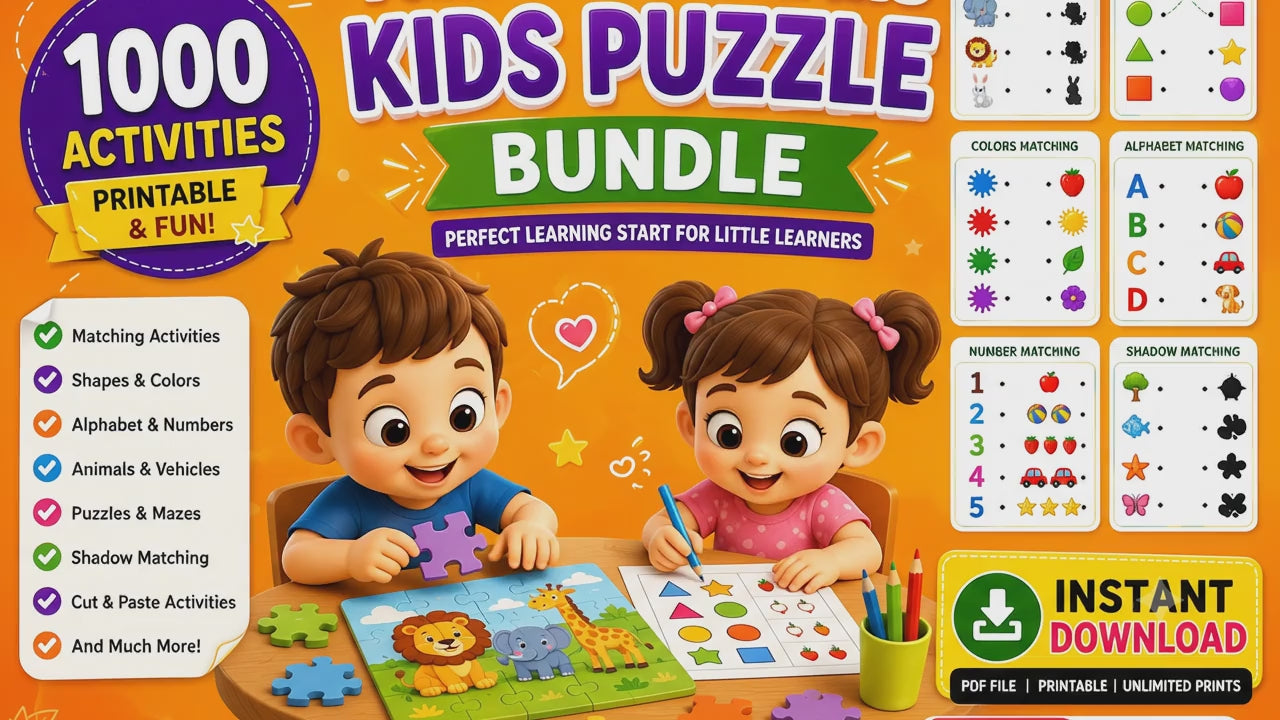 KIDS ACTIVITIES BUNDLE (2-3 YEARS)